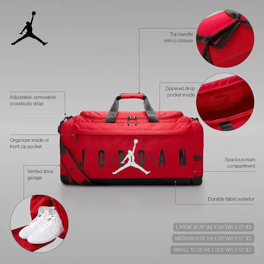Jordan Velocity Duffel Bag - White - Medium
